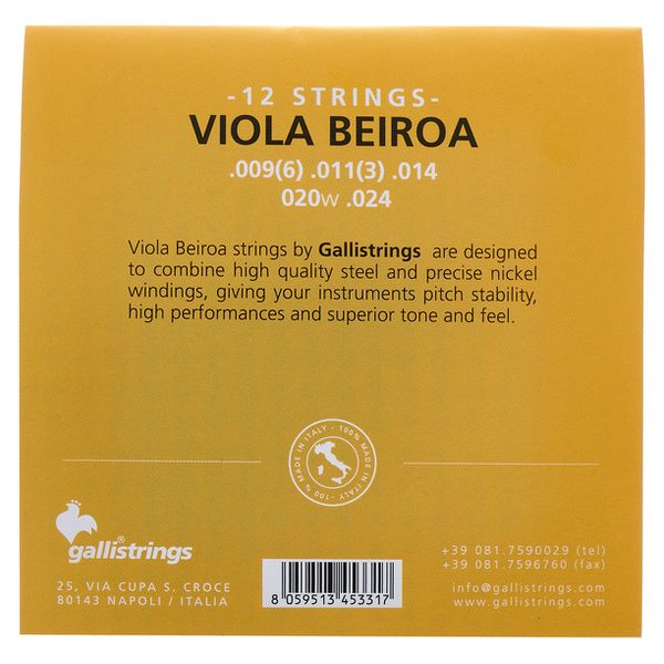 Galli Strings FG011 Viola Beiroa Strings