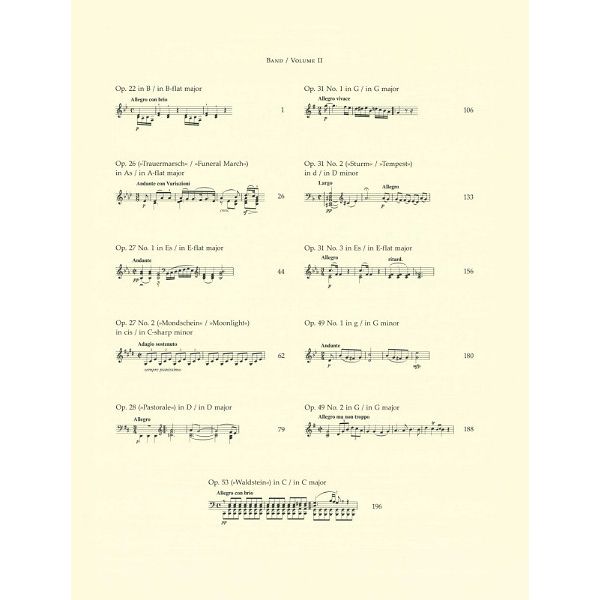 Bärenreiter Beethoven Sämtliche Sonaten II