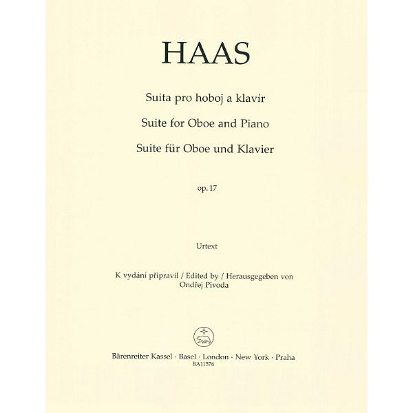 Bärenreiter Haas Suite für Oboe op.17