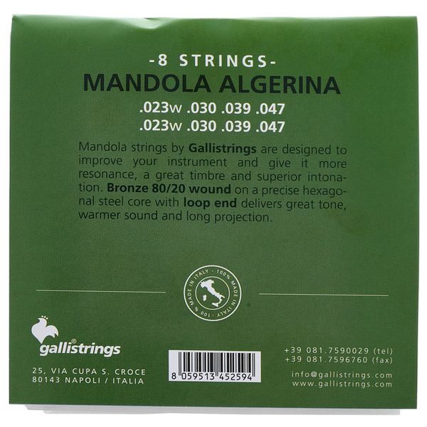 Galli Strings BGM018 Mandola Algerina Str.
