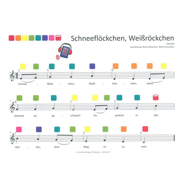 LeuWa-Verlag 24 Weihnachtslieder Rainbow