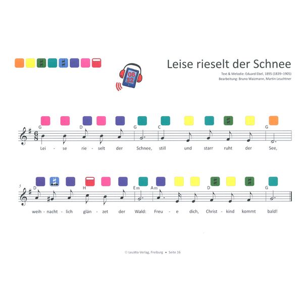 LeuWa-Verlag 24 Weihnachtslieder Rainbow