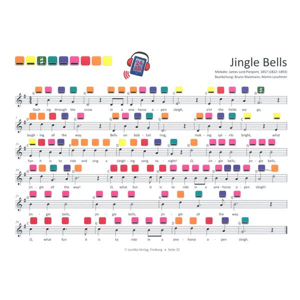 LeuWa-Verlag 24 Weihnachtslieder Rainbow