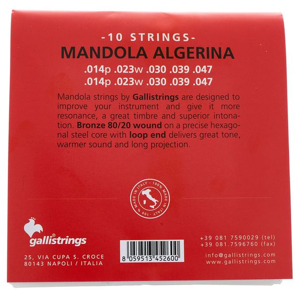 Galli Strings BGM020 Mandola Algerina Str.