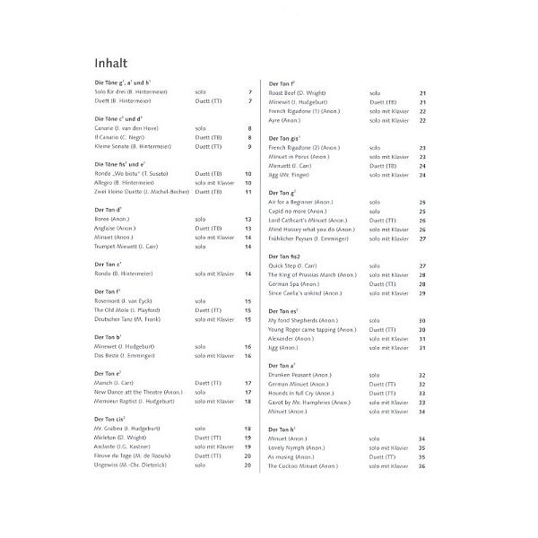 Schott Tenorblockflötenbuch