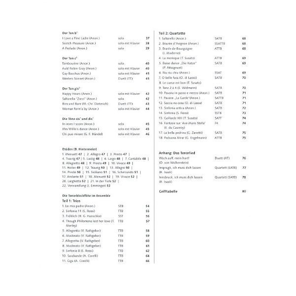 Schott Tenorblockflötenbuch