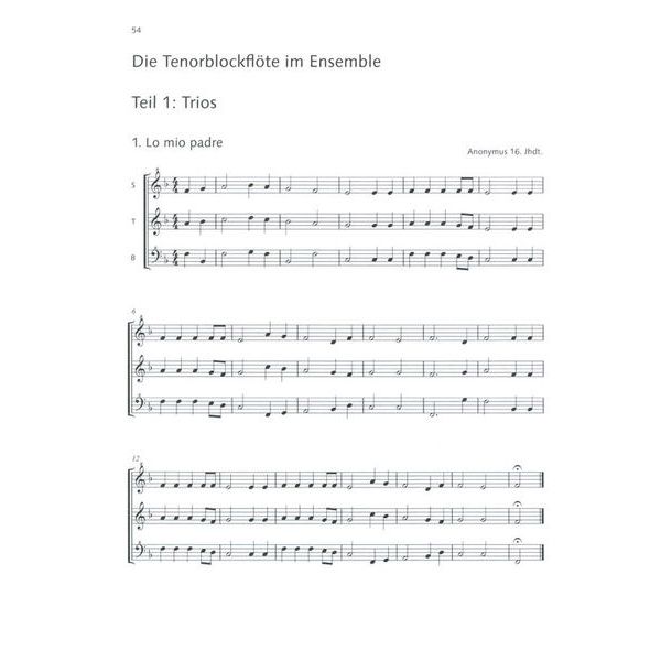 Schott Tenorblockflötenbuch
