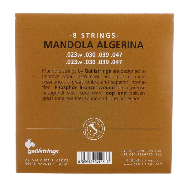 Galli Strings PHB008 Mandola Algerina Str.