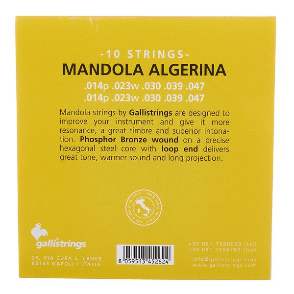 Galli Strings PHB010 Mandola Algerina Str.
