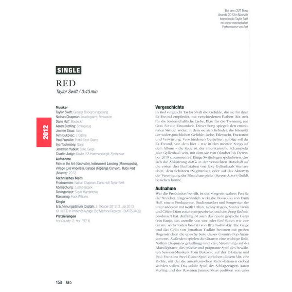 Delius Klasing Verlag Taylor Swift Alle Songs