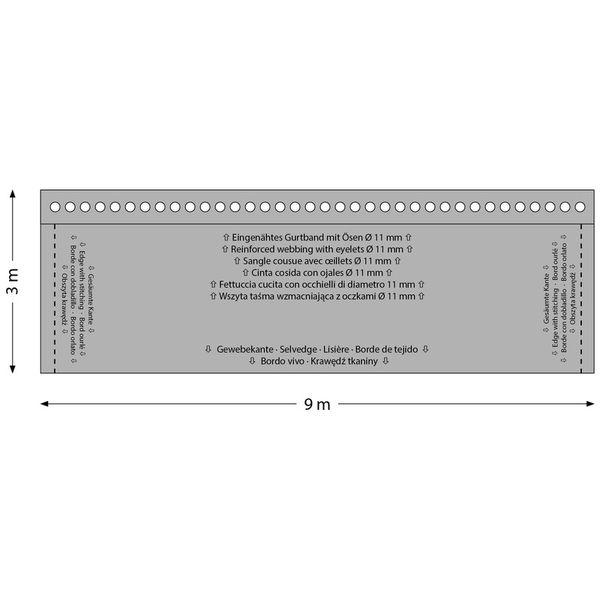 Stairville Pro Curtain 320g/m² 9.0x3.0m