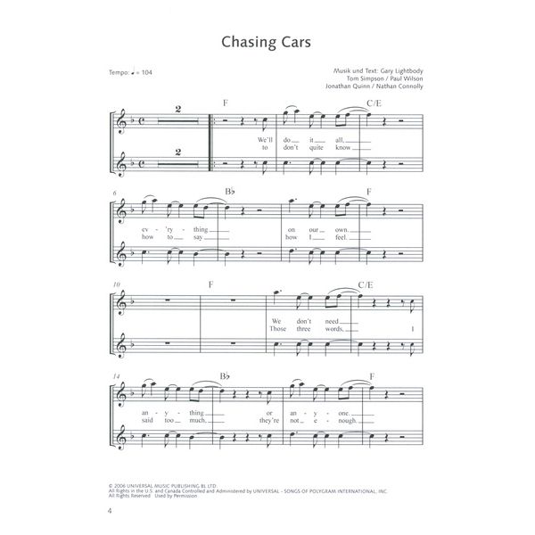 Schott Die Schönsten Popsongs 15