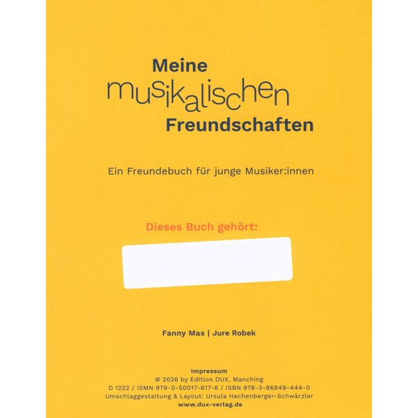 Edition Dux Musikalische Freundschaften