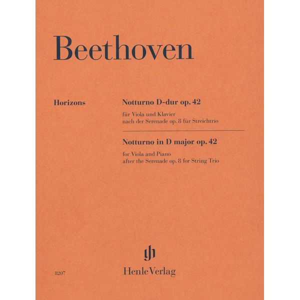 Henle Verlag Beethoven Notturno D-Dur Viola