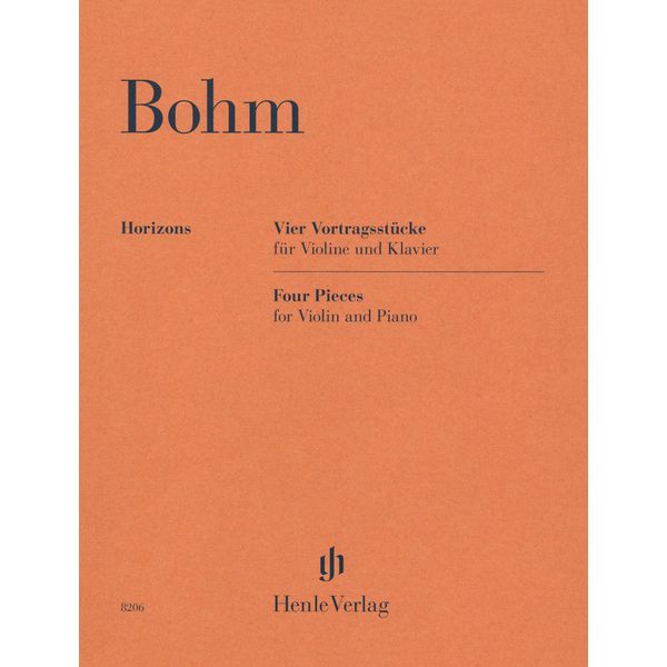 Henle Verlag Bohm Vier Vortragsstücke