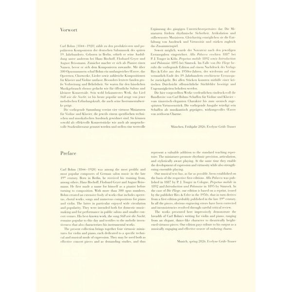 Henle Verlag Bohm Vier Vortragsstücke