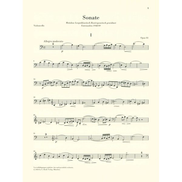 Henle Verlag Mjaskowski Sonate Nr. 2
