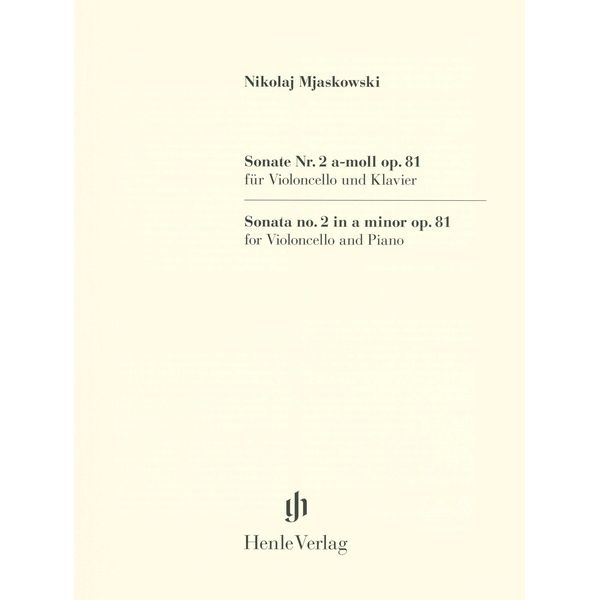 Henle Verlag Mjaskowski Sonate Nr. 2