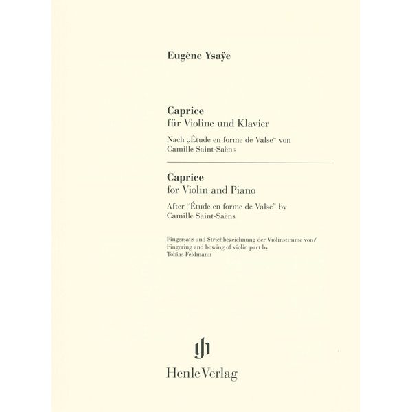 Henle Verlag Ysaÿe Caprice