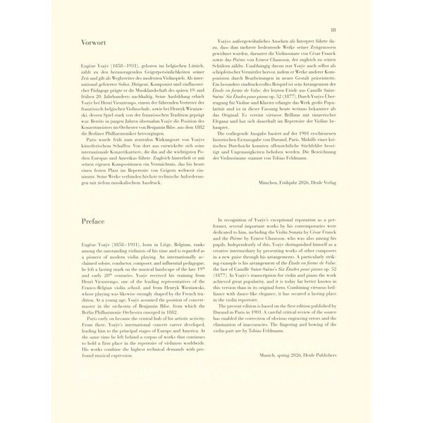 Henle Verlag Ysaÿe Caprice