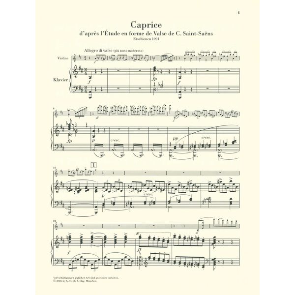 Henle Verlag Ysaÿe Caprice