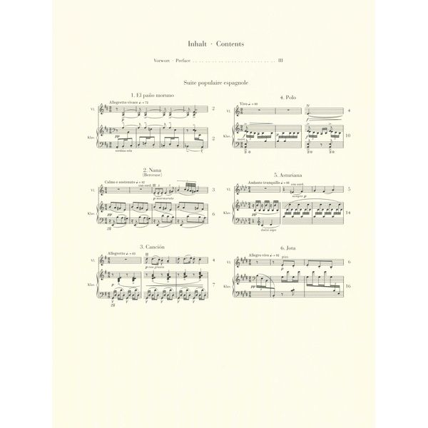 Henle Verlag Falla / Kochanski Suite