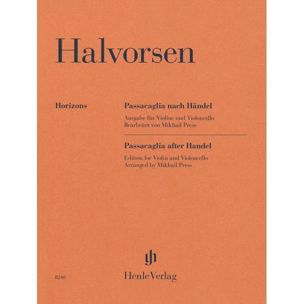 Henle Verlag Halvorsen Passacaglia