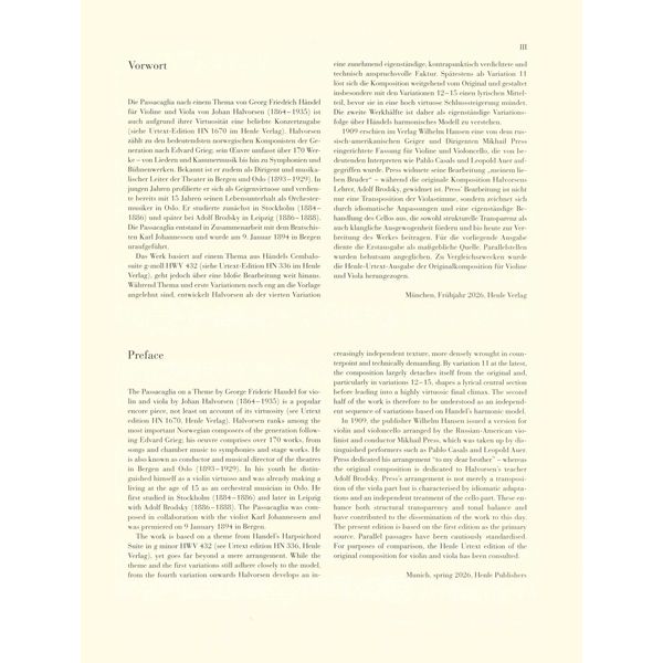 Henle Verlag Halvorsen Passacaglia