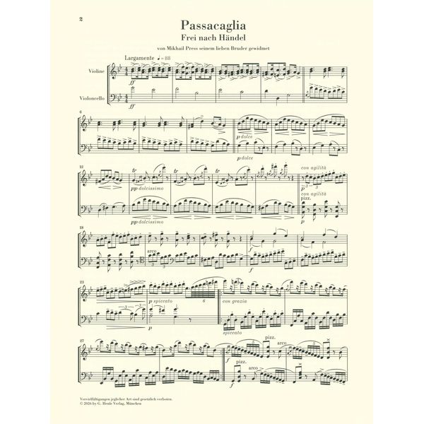 Henle Verlag Halvorsen Passacaglia