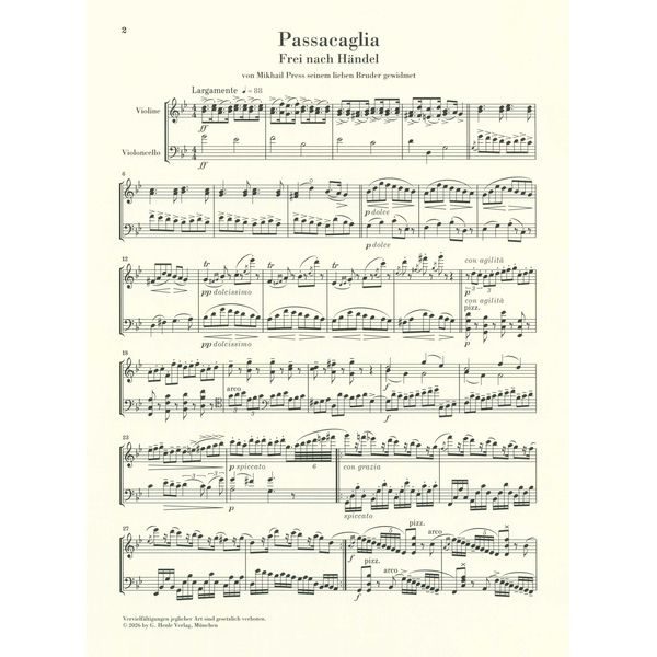 Henle Verlag Halvorsen Passacaglia