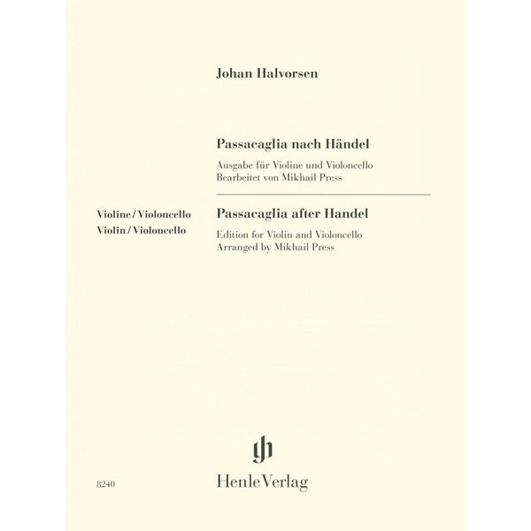 Henle Verlag Halvorsen Passacaglia