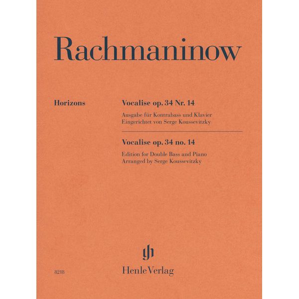 Henle Verlag Rachmaninow Vocalise op. 34