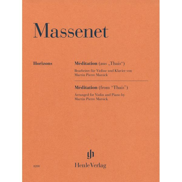Henle Verlag Massenet Méditation