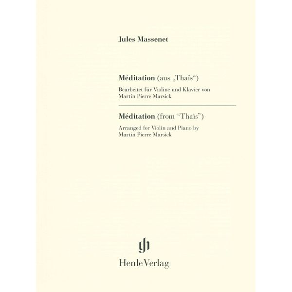 Henle Verlag Massenet Méditation
