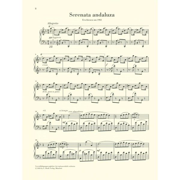 Henle Verlag Falla Serenata andaluza