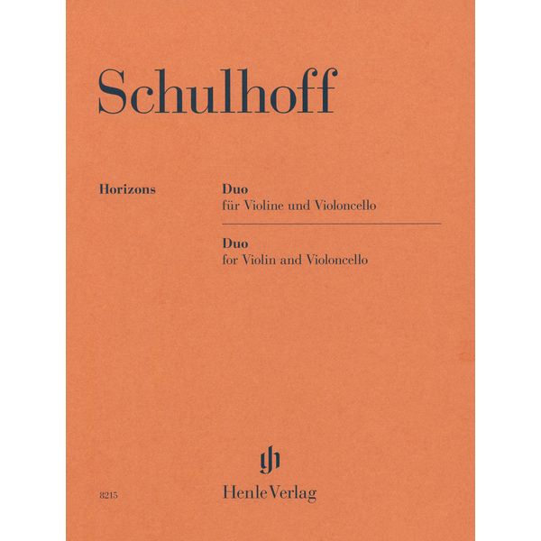 Henle Verlag Schulhoff Duo Violine/Cello