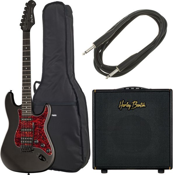 Harley Benton ST-20HSS SBK DNAFX AmP15 Set