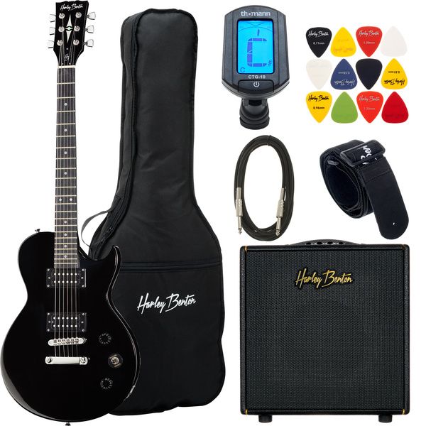 Harley Benton SC-200 BK DNAFX AmP15 Set