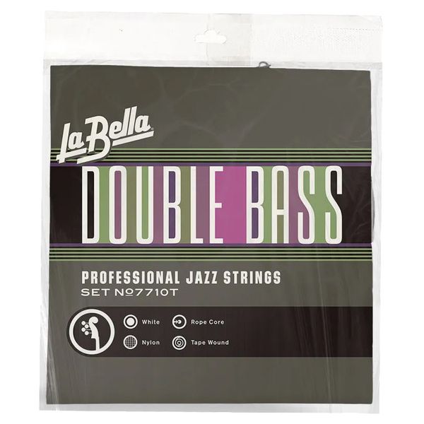 La Bella 7710T WH Nylon Tape Wound 4/4