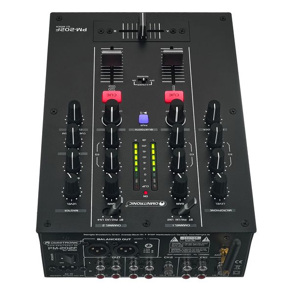 Omnitronic PM-202F Headphone Bundle