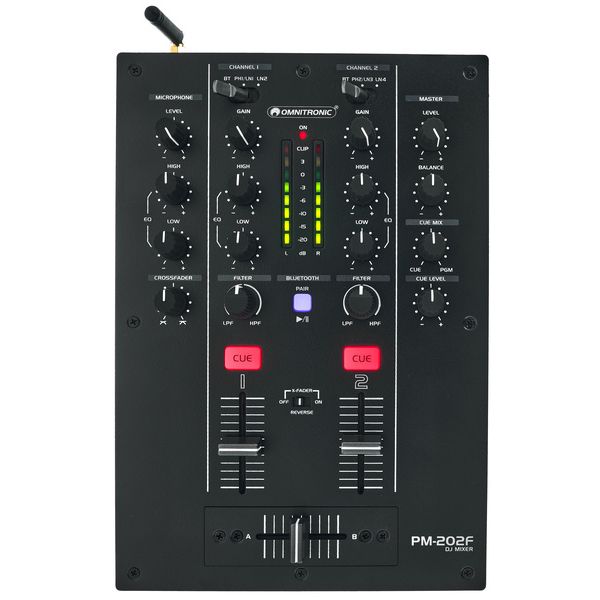 Omnitronic PM-202F Headphone Bundle