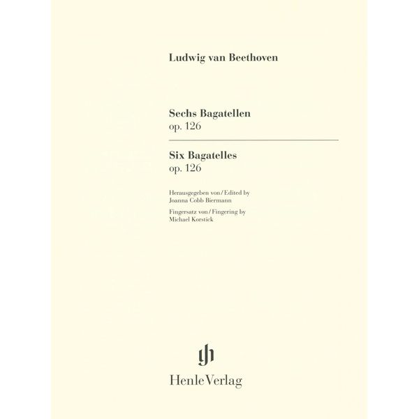 Henle Verlag Beethoven Sechs Bagatellen