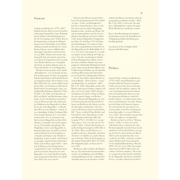 Henle Verlag Beethoven Sechs Bagatellen