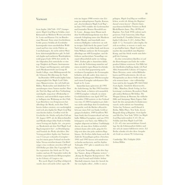 Henle Verlag Joplin Maple Leaf Rag