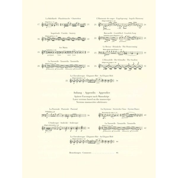 Henle Verlag Burgmüller 25 Etüden