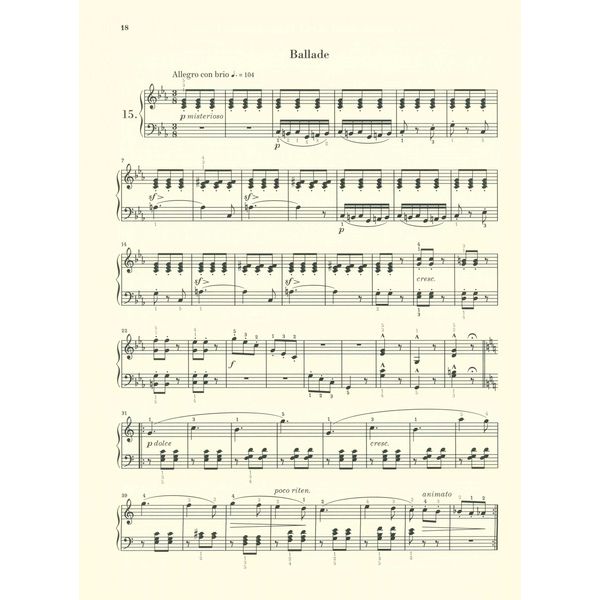 Henle Verlag Burgmüller 25 Etüden