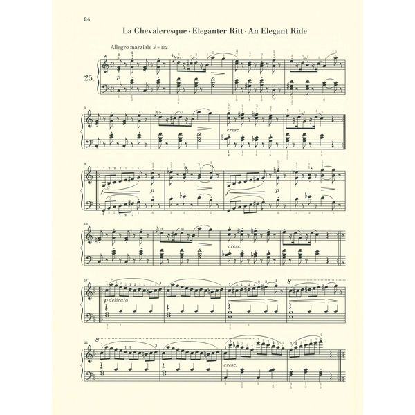 Henle Verlag Burgmüller 25 Etüden