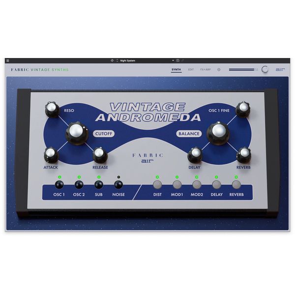 AIR Music Technology Fabric Vintage Andromeda