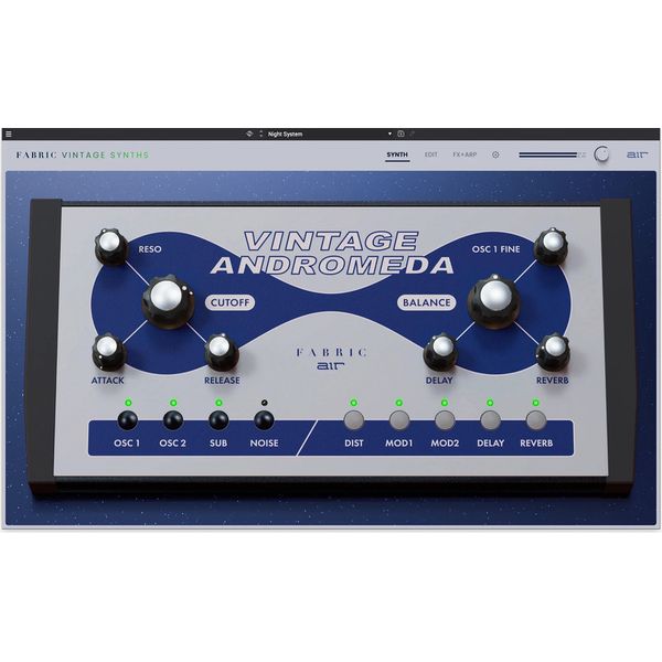 AIR Music Technology Fabric Vintage Andromeda