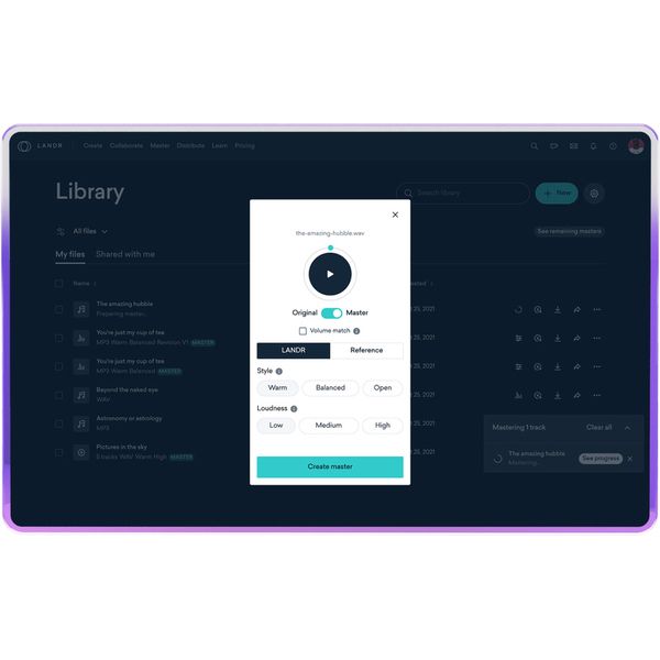 LANDR Studio Pro 1 Year